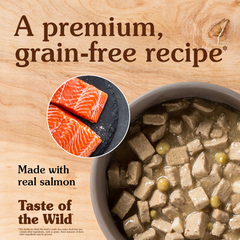 Taste of the Wild Pacific Stream Canine Formula with Salmon in Gravy Dog Wet Food 390g