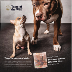 Taste of the Wild Turkey and Duck with Fruit and Vegetables Tray Dog Wet Food 390g