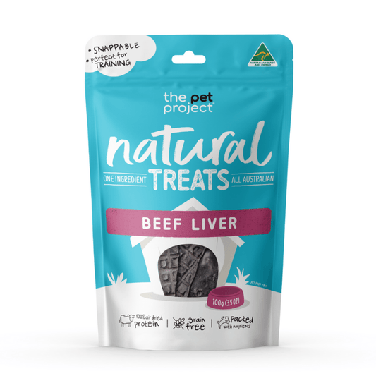 The Pet Project Beef Liver Dog Treats 100g