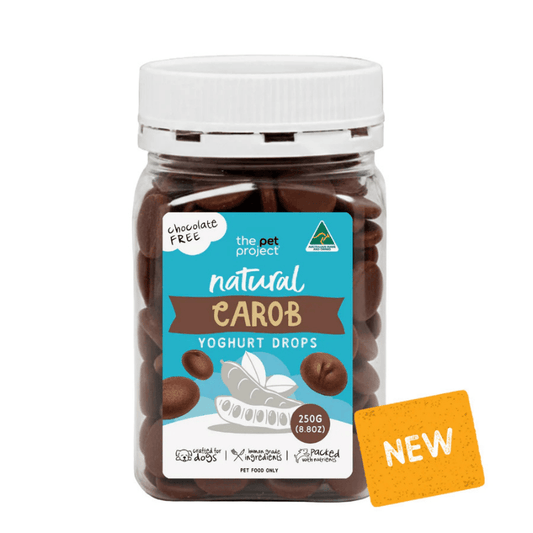 The Pet Project Carob Yoghurt Drops Dog Treats 250g