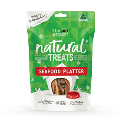 The Pet Project Christmas Seafood Platter Dog Treats 100g