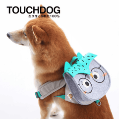 Touchdog Forest and Friends Dog Backpack Owl