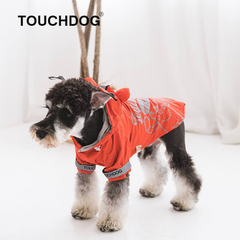 Touchdog Monster Fashion Waterproof Dog Raincoat Red