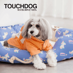Touchdog The Song Of Unicorn Premium Designer Triangle Dog Bed – Blue
