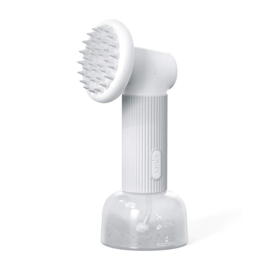 Uah Pet FUR-EVER CLEAN Automatic Foaming Soap Dispenser and Dog Bath Brush