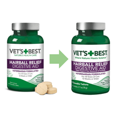 Vet’s Best Cat Hairball Relief Digestive Aid 60 Tablets