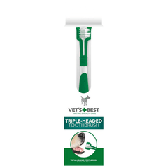 Vet’s Best Triple Headed Toothbrush For Dogs