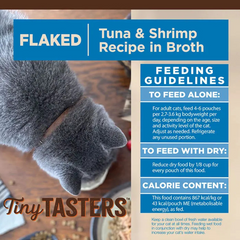 Wellness CORE Tiny Tasters Flaked Tuna & Shrimp Recipe in Broth Wet Cat Food 50g