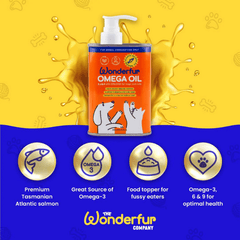 Wonderfur Tasmanian Atlantic Salmon Super Omega Oil for Dogs & Cats 250mL