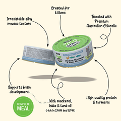 YumGuard Chicken, Mackerel & Hake Mousse Kitten Can 60g