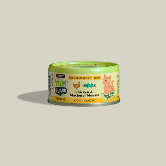 YumGuard Joint Health Chicken & Mackerel Mousse Senior Cat Can 80g