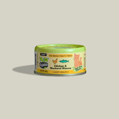 YumGuard Joint Health Chicken & Mackerel Mousse Senior Cat Can 80g