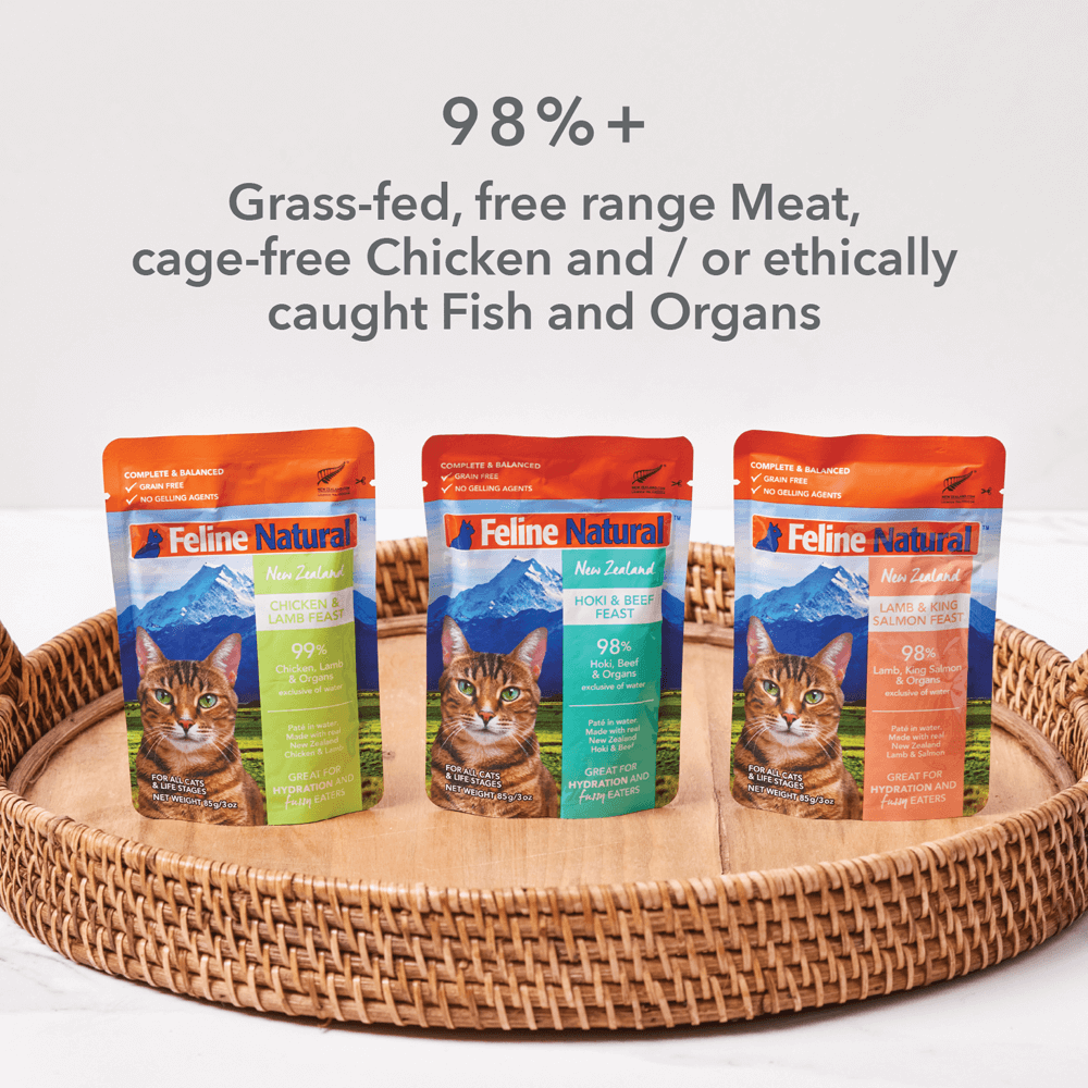 Feline Natural Variety Pack Grain Free Cat Food Pouches