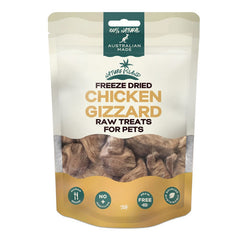 Nature Island Freeze Dried Chicken Gizzard Raw Treats 50g for Pets