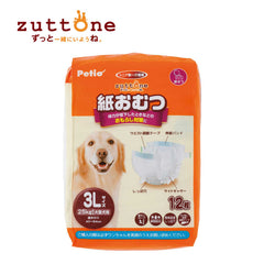 Petio Zuttone Disposable Paper Diaper Nappy 3L 12pcs