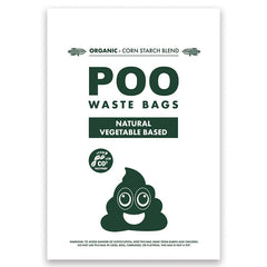 M-PETS POO BIO Dog Waste Bags 60 bags - Non Scented