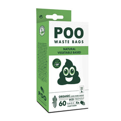 M-PETS POO BIO Dog Waste Bags 60 bags - Non Scented