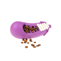 PETOPIA Ultra Tough Dog Toy Stuffed Eggplant Large