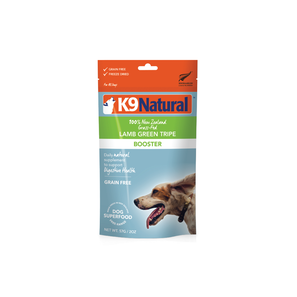 K9 Natural Lamb Green Tripe Grain Free Freeze Dried Booster