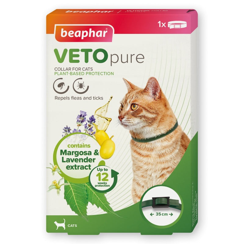 Beaphar VETOpure Flea & Tick Collar Green Cat