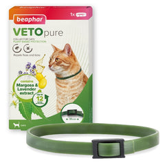 Beaphar VETOpure Flea & Tick Collar Green Cat