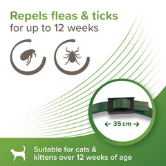 Beaphar VETOpure Flea & Tick Collar Green Cat