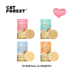 CAT FOREST Puree Chicken with Shrimp Cat Treats 4x12g