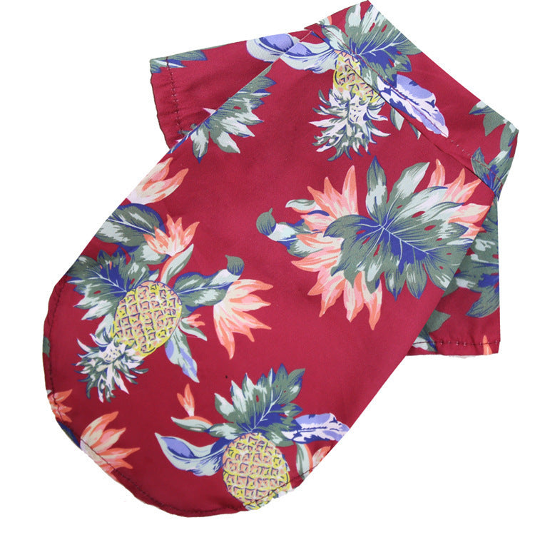 Pikapet Hawaii Beach Shirt Claret