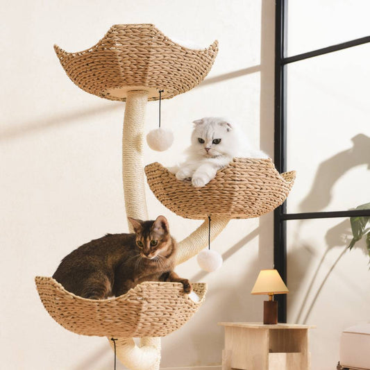 Michu Ivy Cat Tower Deluxe 4-Tier Designer Cat Tree
