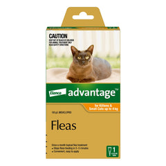 Advantage Spot-on Flea Treatment for Kittens & Cats up to 4kg 1pk