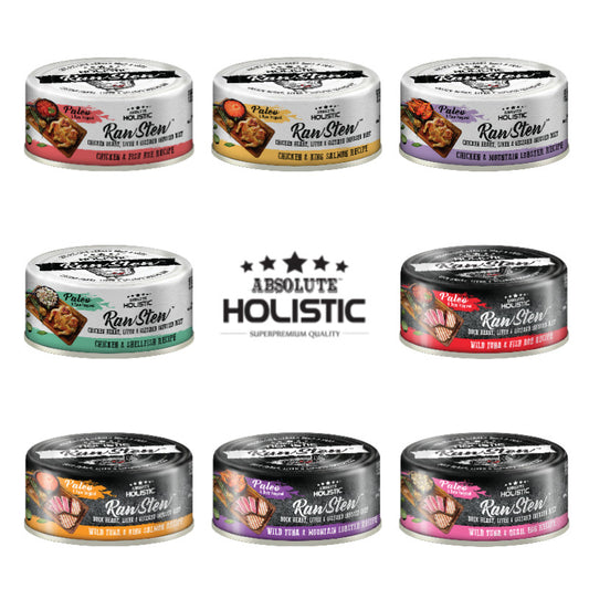 Absolute Holistic RawStew Wet Food for Cats & Dogs 80g