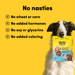 Animals Like Us Grass-Fed Beef Liver Freeze Dried Raw Dog Treats 85g
