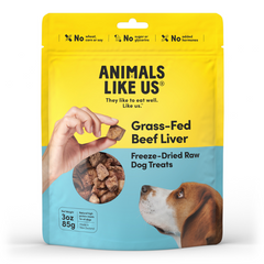 Animals Like Us Grass-Fed Beef Liver Freeze Dried Raw Dog Treats 85g