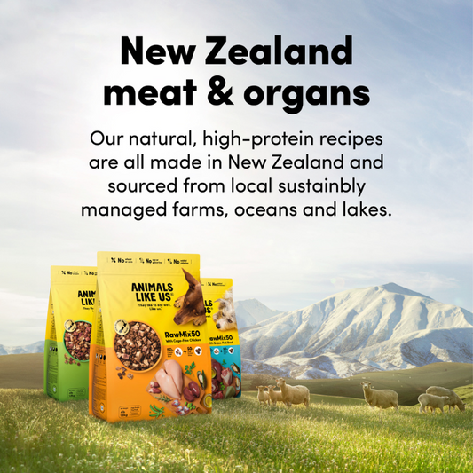 Animals Like Us Raw Mix 50 Grass Fed Lamb Freeze Dried Dog Food