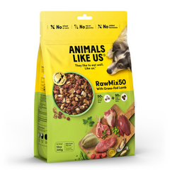 Animals Like Us Raw Mix 50 Grass Fed Lamb Freeze Dried Dog Food