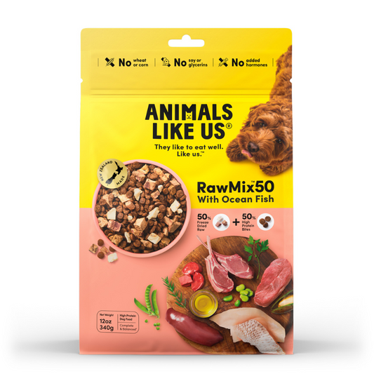 Animals Like Us Raw Mix 50 Ocean Fish Freeze Dried Dog Food