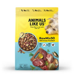 Animals Like Us Raw Mix 50 Grass Fed Beef Freeze Dried Dog Food