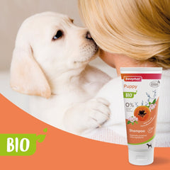 Beaphar BIO Shampoo with puppy and girl