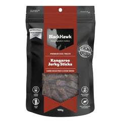 Black Hawk Dog Treats Kangaroo Jerky Sticks 100g