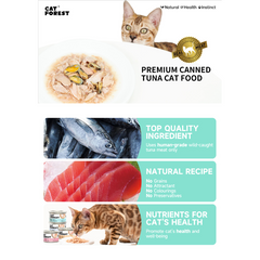 CAT FOREST White Meat Canned Cat Food 85g
