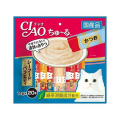 CIAO Churu 猫用湿零食海鲜混合料 (20件/包)