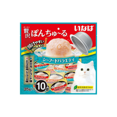 CIAO 豪华 Pon Churu 猫湿零食海鲜品种 (10pcs/pk)