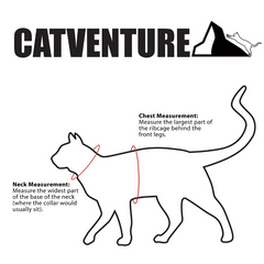Cat Harness Australia Catventure - Escape Proof Cat Harness - Black