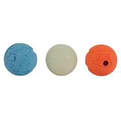 Chuckit Fetch Medley Medium Ball Dog Toys 6cm 3pk