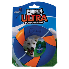 Chuckit Ultra Squeaker Ring Dog Toys 12x2.5cm