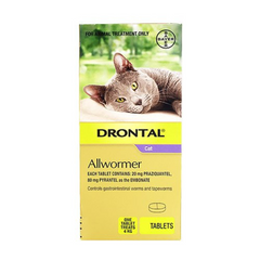 Drontal 猫用驱虫药 4KG 4PK