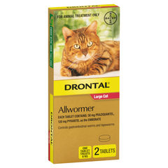 Drontal 大型猫用驱虫药 6KG 2PK