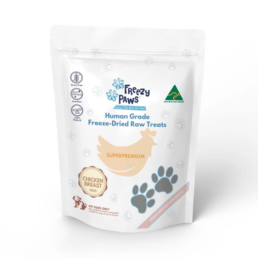 Freezy Paws Freeze Dried Dogs and Cats Treats Chicken Breast 100g