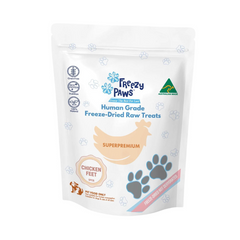 Freezy Paws Freeze Dried Dogs and Cats Treats Chicken Feet 5pcs