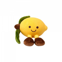 Furkidz Latex and Plush Lemon Dog Toy 6cm